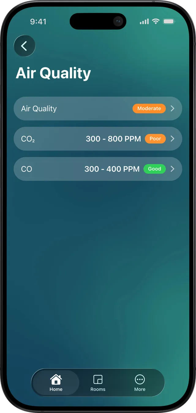 1Home App: Luftqualität